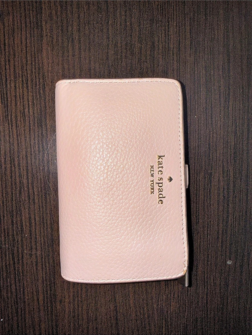 Kate Spade Pink Leather Continental Wallet Like New